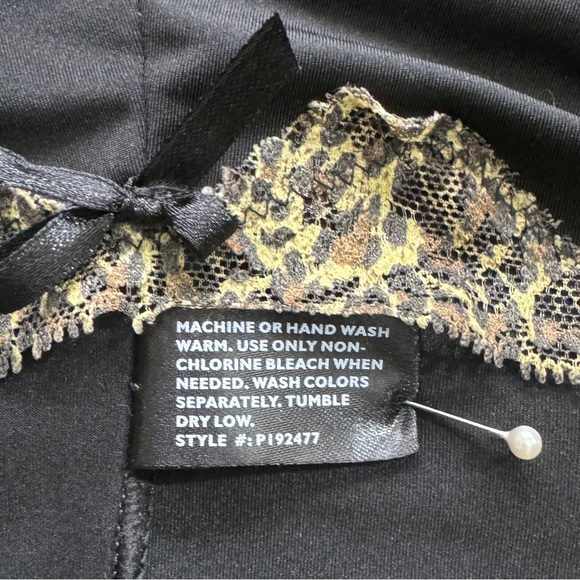 NWOT -Women’s Black Bra & Panty Set -Besima -Cheetah Print Edging -Sizes 34B & 7 - Picture 12 of 12